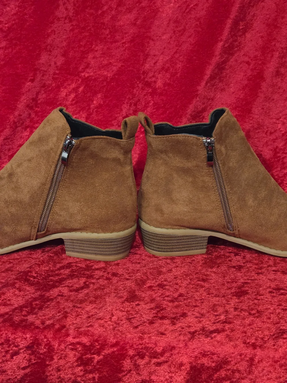 Women's Brown Suede Ankle Booties